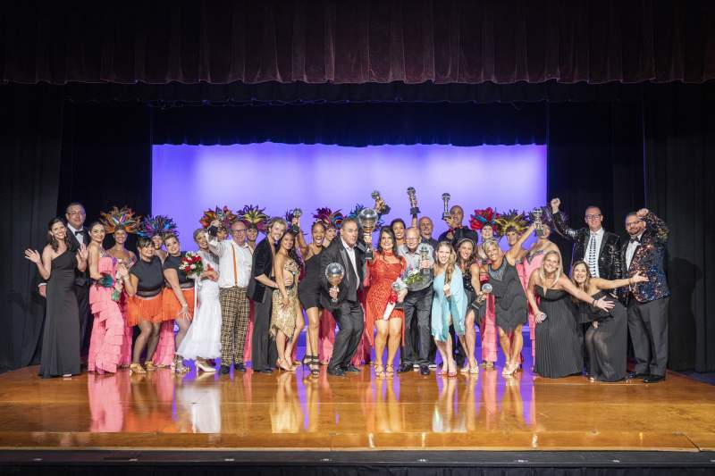 Dancing stars, professional dancers, Healthy Start staff, emcees and judges.