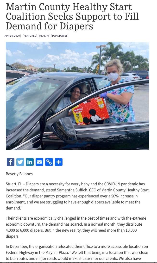 Staff member Lisa Kieffer meets a client Kushboo Bohia in the parking lot with supplies. YourNews.com Diaper Story 